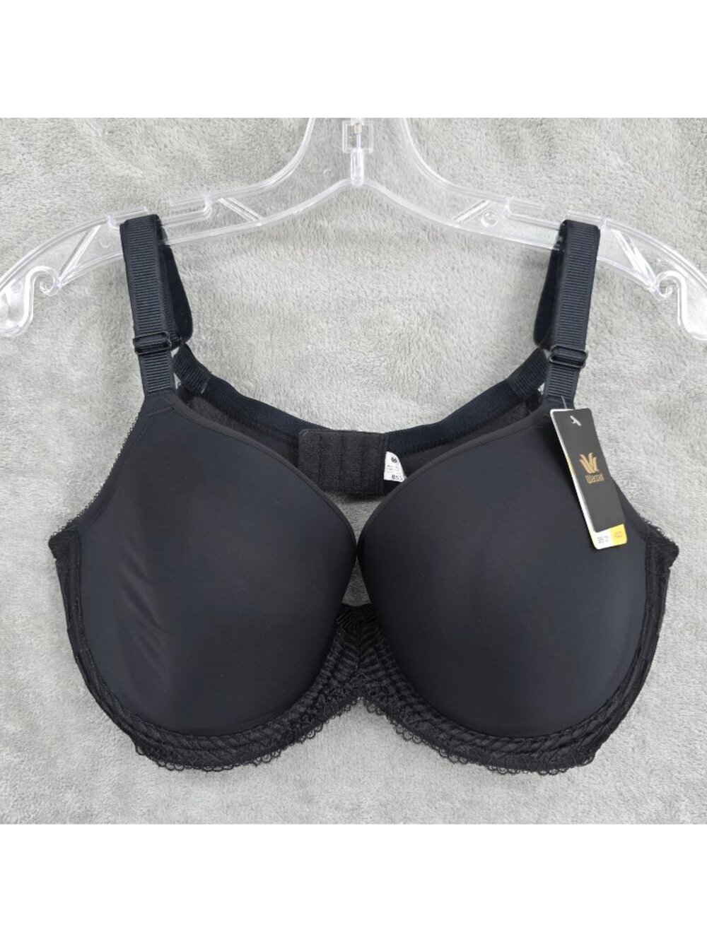 Wacoal 40DD Bra La Femme Underwire T-Shirt Black Lightly Padded Mid Coverage New
